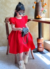Đầm Sofia cánh tiên đỏ - Size 12-18m