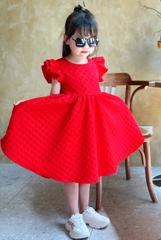 Đầm Sofia cánh tiên đỏ - Size 12-18m