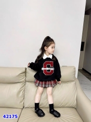 Set Hoodie J&J đen G - size 3-4y