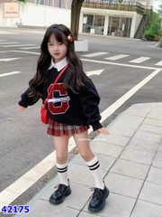 Set Hoodie J&J đen G - size 3-4y