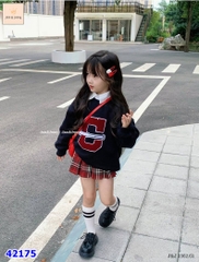 Set Hoodie J&J đen G - size 3-4y