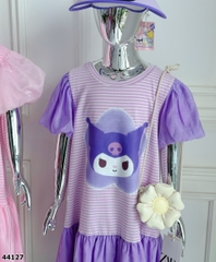 Đầm MiaKid sọc tím Kuromi