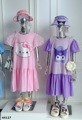 Đầm MiaKid sọc tím Kuromi