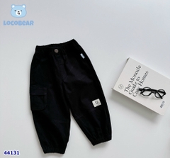 Quần Locobear đen túi hộp mặt cười