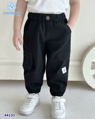Quần Locobear đen túi hộp mặt cười