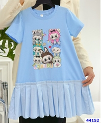 Đầm Miakid xanh Labubu