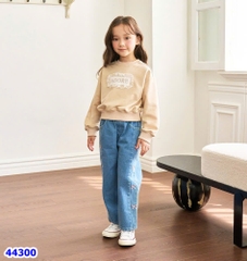 Quần jean Bebezo xanh nơ - size 130