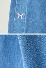 Quần jean Bebezo xanh nơ - size 130