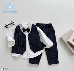 Set gile dài 4 món sọc đen - size 120