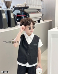 Set Gile ngắn ToHee đen - size 90