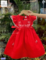Đầm Melisa đỏ cánh tiên+băng đô