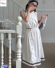 Set váy trắng thuỷ thủ