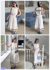 Set váy trắng thuỷ thủ