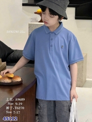 Áo Polo Babino xanh chữ U