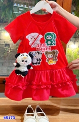 Đầm Miakid đỏ Baby3
