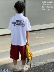 Áo Polo Banbino trắng the woch