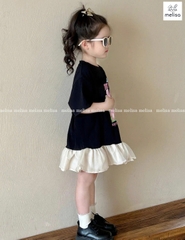 Đầm Melisa đen Baby3 thỏ