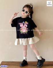 Đầm Melisa đen Baby3 thỏ