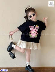 Đầm Melisa đen Baby3 thỏ