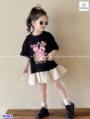 Đầm Melisa đen Baby3 thỏ