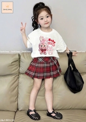Set J&J Baby3 thỏ, cv caro