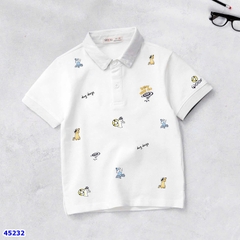 Áo polo Nexxi trắng Dog