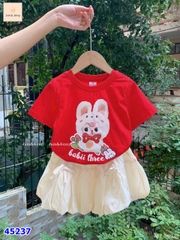 Set J&J đỏ Baby3 thỏ