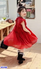 Đầm Sofia đỏ cánh tiên