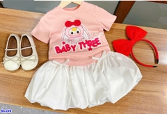 Set MiaKid hồng BB3 nơ