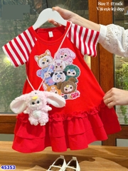 Đầm Sofia BB3 sọc trắng