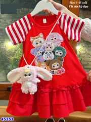 Đầm Sofia BB3 sọc trắng