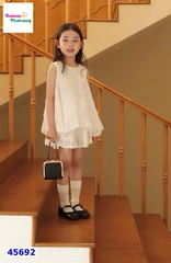 Set bộ Sofia trắng thêu hoa