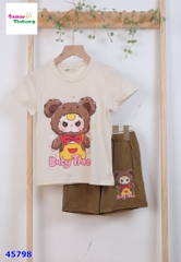 Bộ short thun HM kem BabyThree