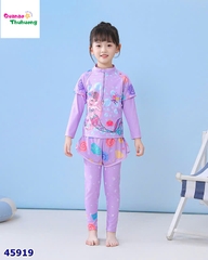 Bộ bơi tiên cá tím , quần đùi