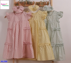 Đầm hồng chấm bi (Tặng cột tóc)