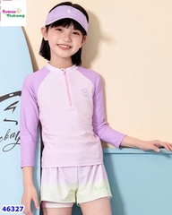 Bộ bơi Ylike dài tay màu tím YK