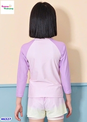 Bộ bơi Ylike dài tay màu tím YK