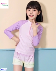 Bộ bơi Ylike dài tay màu tím YK