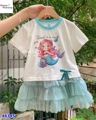 Set váy MLS trắng nàng tiên cá