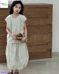 Set váy ZH Kids kem, váy dài