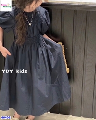 Đầm ZH xanh đen xếp ly