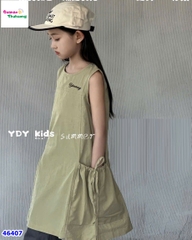 Đầm ZH xanh sát nách Yonauuy