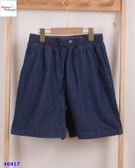 Short jean xanh đậm