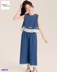 Set bộ Win xanh đậm đính nơ