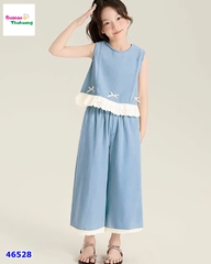 Set bộ Win xanh nhạt đính nơ