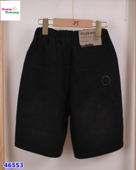Quần short jean Bantang đen túi MM6