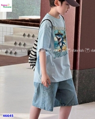 Bộ Elaine xanh cá mập Tralala