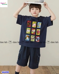 Bộ Elaine xanh đen Minecraft