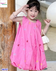 Đầm bí Miakid hồng nơ