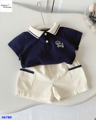 Set Bernie áo polo xanh Up Dog